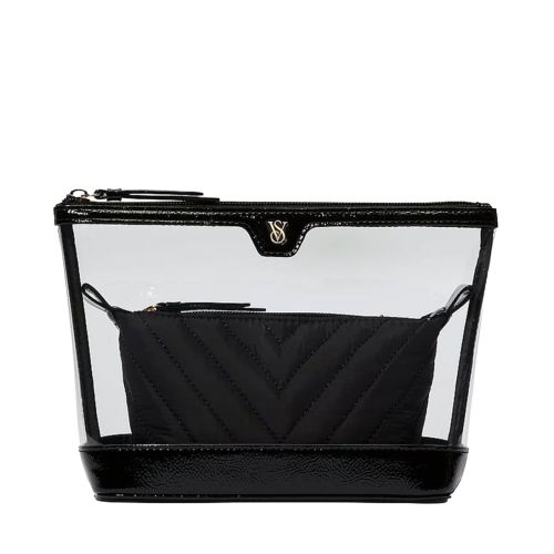 Victoria's Secret 2-Piece Makeup Bag Black Зображення товару