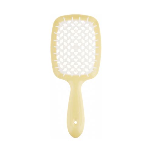 Гребінець для волосся, жовтий\білий Janeke Superbrush - зображення