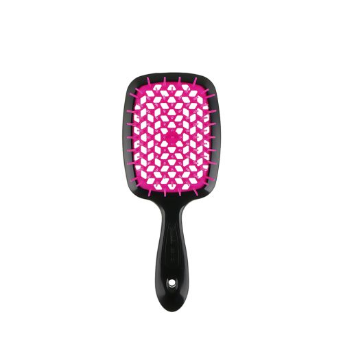 Гребінець для волосся, чорний\рожевий Janeke Superbrush Small - зображення