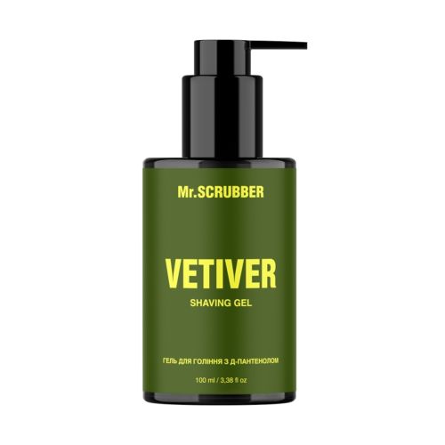 Гель для гоління з д-пантенолом Vetiver Mr.SCRUBBER Зображення товару 