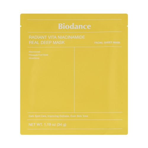 Гідрогелева маска для оживлення тьмяної шкіри Biodance Radiant Vita Niacimamide Real Deep
