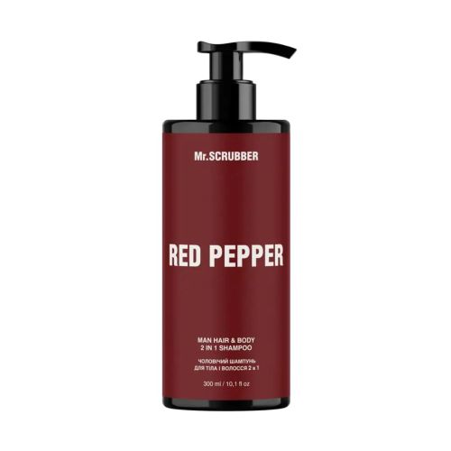 Mr.Scrubber Red Pepper Man Hair And Body Shampoo Зображення товару