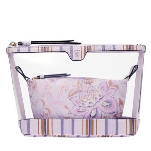 Victoria's Secret 2-Piece Makeup Bag Lilac Paisley Зображення товару
