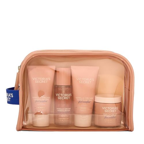 Victoria's Secret Body Care Gift Set ft. Reusable Travel Bag White Vanilla Orchid Sandalwood Зображення товару