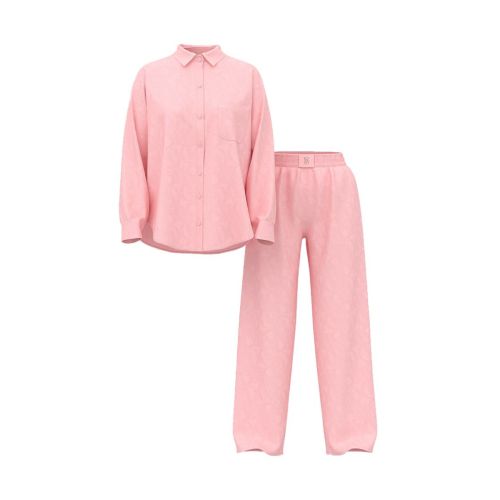 Victoria's Secret Modal-Cotton Long Pajama Set Angel Pink Зображення товару