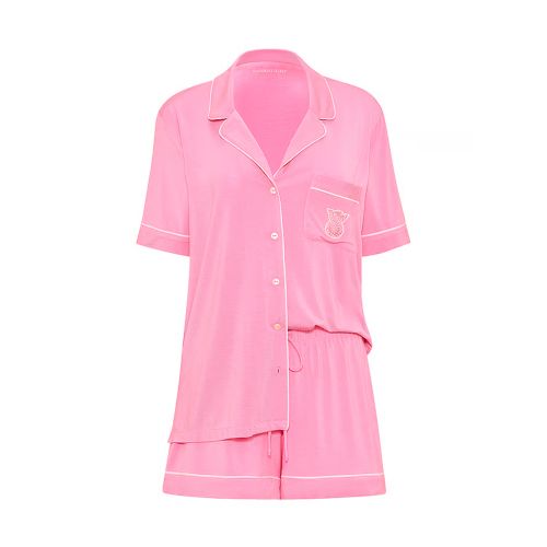 Victoria's Secret SoSoft Modal Short Pajama Set Embroidered Pocket Pink Sugar Зображення товару