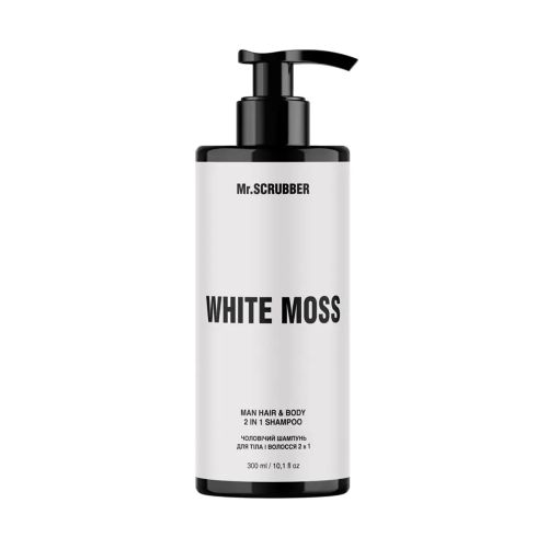 Mr.Scrubber White Moss Man Hair And Body 2 In 1 Shampo Зображення товару 