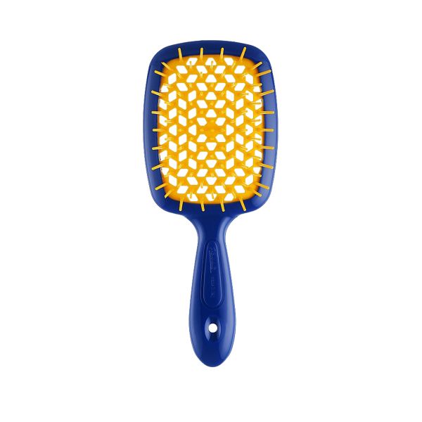 Гребінець для волосся, синій\жовтий Janeke Superbrush - зображення