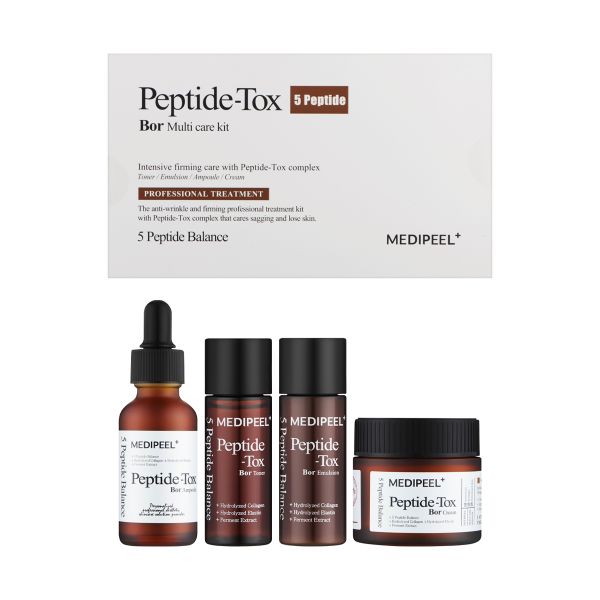 Набір засобів з ліфтинг-ефектом Medi-Peel Peptide-Tox Bor 5 Peptide Multi Care Kit (Bor-Tox 5 Peptide Multi Care Kit) - зображення