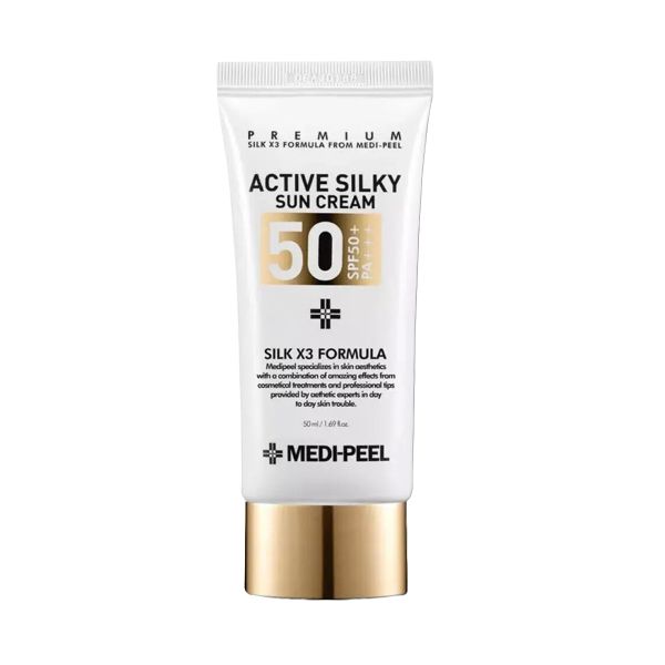 Сонцезахисний крем для обличчя Medi-Peel Active Silky Sun Cream SPF 50+ - зображення
