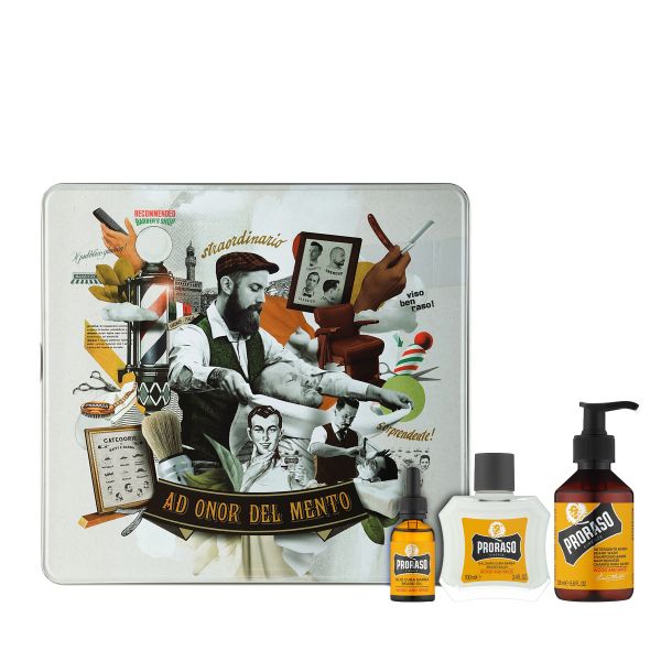 Подарунковий набір для догляду за бородою Proraso Wood & Spice Beard Kit - зображення