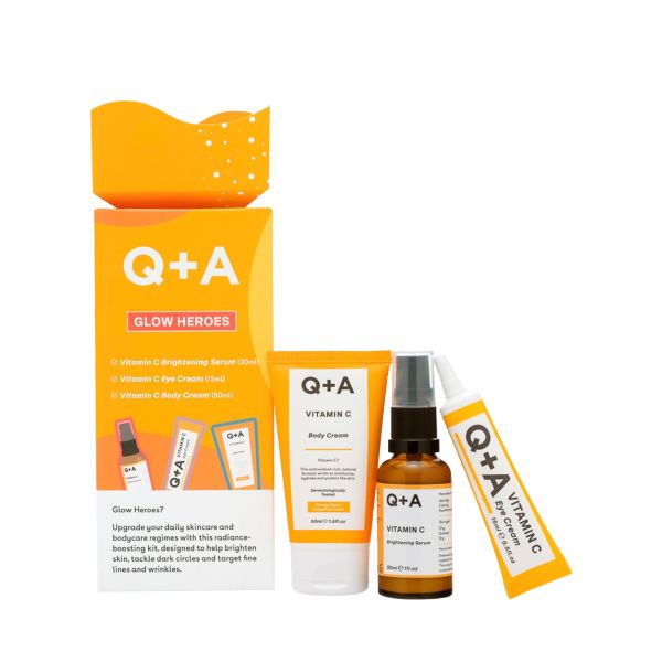 Подарунковий набір для сяяння шкіри Q+A Glow Heroes Gift Set - зображення