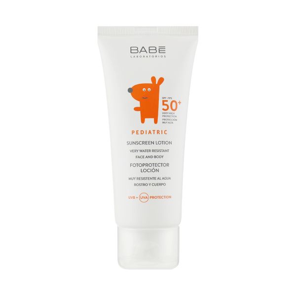 Дитячий сонцезахисний лосьйон для обличчя та тіла SPF 50+ Babe Laboratorios Pediatric - зображення