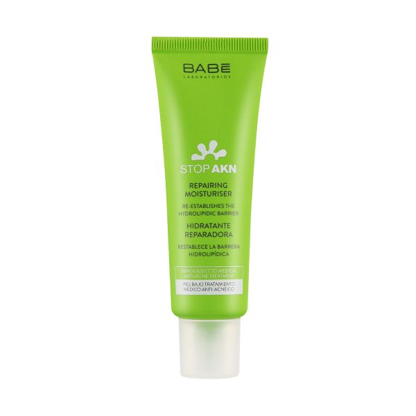 Відновлюючий зволожуючий пост-акне крем Babe Laboratorios Repairing Moisturiser - зображення