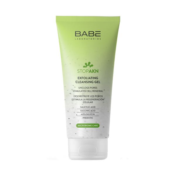 Гель-ексфоліант Babe Laboratorios Stop Akn Exfoliating Cleansing Gel - зображення