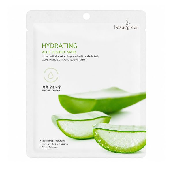 Тканинна маска для обличчя BeauuGreen Aloe Essence Mask - зображення