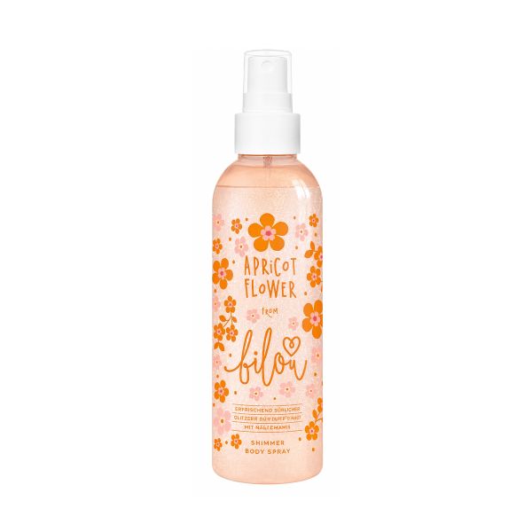 Спрей для тіла з шиммером Bilou Apricot Flower Shimmer Body Spray - зображення