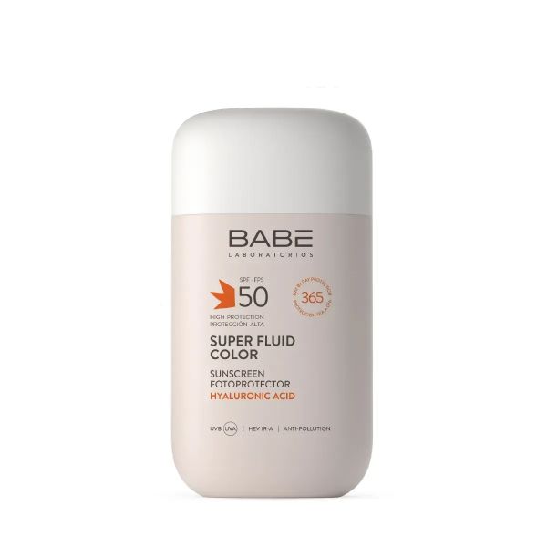 Cонцезахисний флюїд ВВ SPF50 з тонуючим ефектом для всіх типів шкіри Babe Laboratorios Sun Protection Fluid - зображення