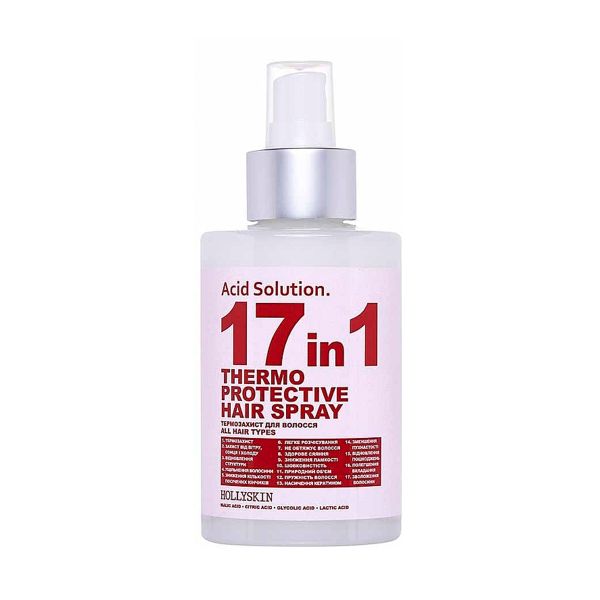 Спрей-термозахист для волосся 17 в 1 Hollyskin Acid Solution 17 In 1 Thermo Protective Hair Spray - зображення