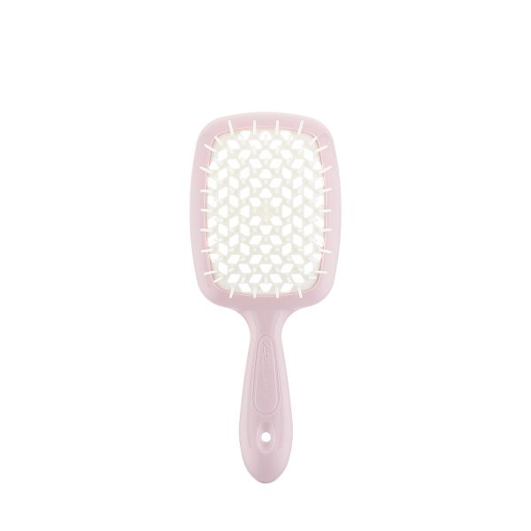 Гребінець для волосся, рожевий\білий  Janeke Superbrush Small - зображення