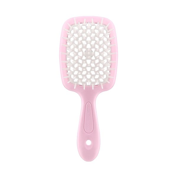 Гребінець для волосся рожевий\білий Janeke Superbrush - зображення