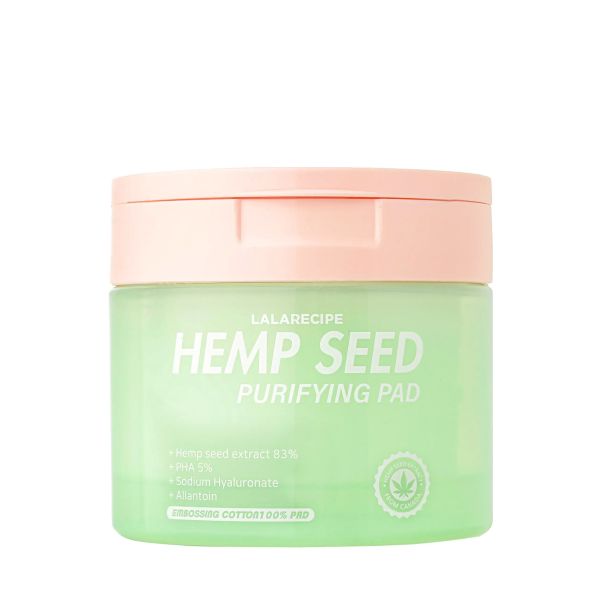 Тонер-пади з коноплею для чутливої і проблемної шкіри Lalarecipe Hemp Seed Purifying Pad - зображення