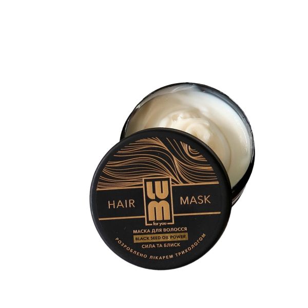 Маска для волосся LUM Black Seed Oil Power Hair Mask - зображення