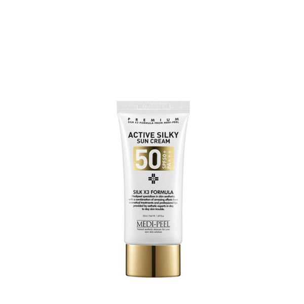 Сонцезахисний крем для обличчя Medi-Peel Active Silky Sun Cream SPF 50+ - зображення