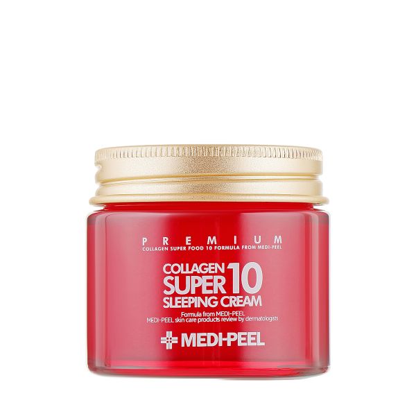Омолоджувальний нічний крем для обличчя з колагеном Medi Peel Collagen Super10 Sleeping Cream  - зображення