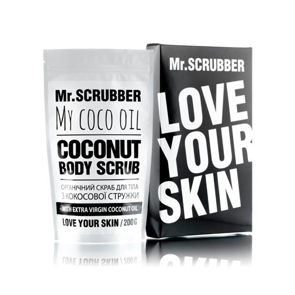 Органічний скраб з кокосової стружки для тіла Mr.Scrubber My Coco Oil Coconut Body Scrub - зображення