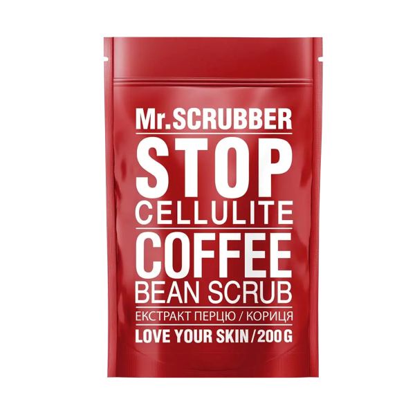 Антицелюлітний скраб для тіла Mr.Scrubber Stop Cellulite Coffee Bean Scrub - зображення