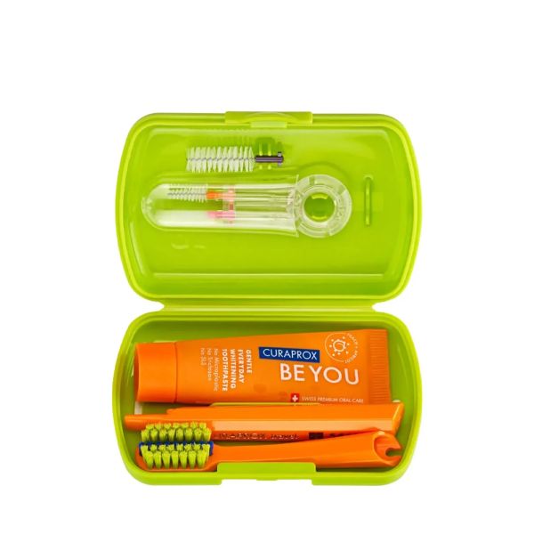 Дорожній набір зелений Curaprox Be You Ortho Green Travel Set - зображення