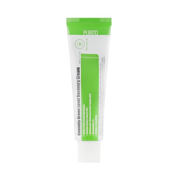 Заспокійливий крем для відновлення шкіри з центелою Purito Centella Green Level Recovery Cream - зображення