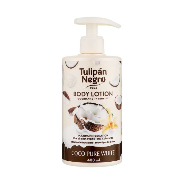 Лосьйон для тіла Ніжний кокос Tulipan Negro Coco Pure White Body Lotion - зображення