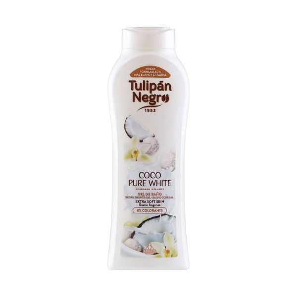 Гель для душу Ніжний кокос Tulipan Negro Coco Pure White Shower Gel - зображення