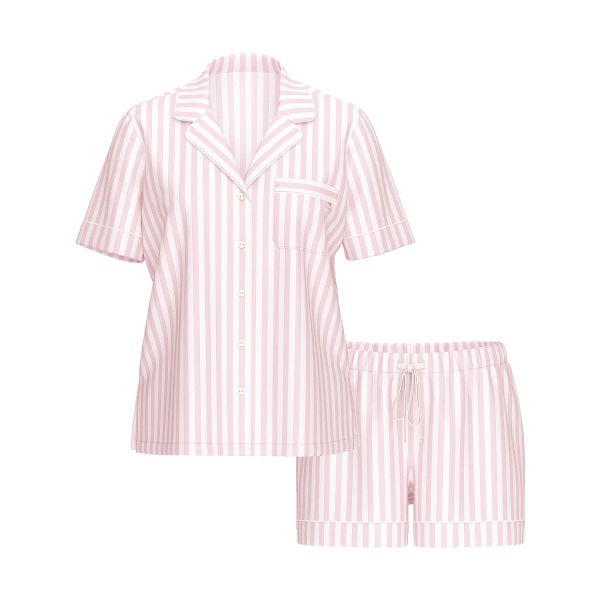 Victoria's Secret SoSoft Modal Short Pajama Set Pretty Blossom Stripes - зображення