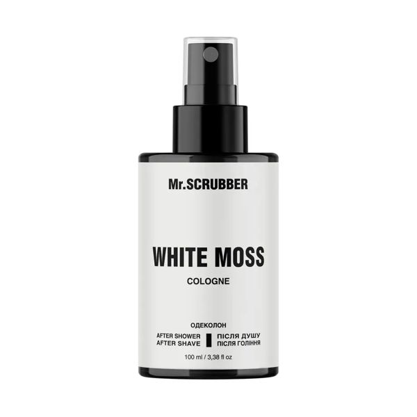 Одеколон після душу, після гоління Mr.Scrubber White Moss Cologne - зображення