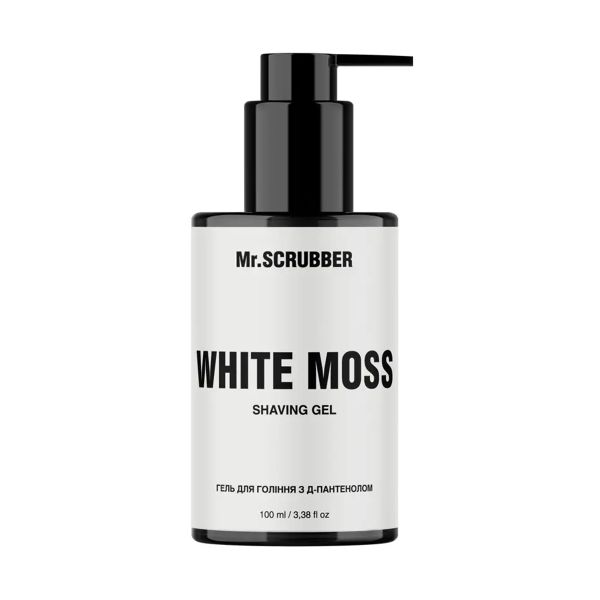 Гель для гоління з д-пантенолом Mr.Scrubber White Moss Shaving Gel - зображення