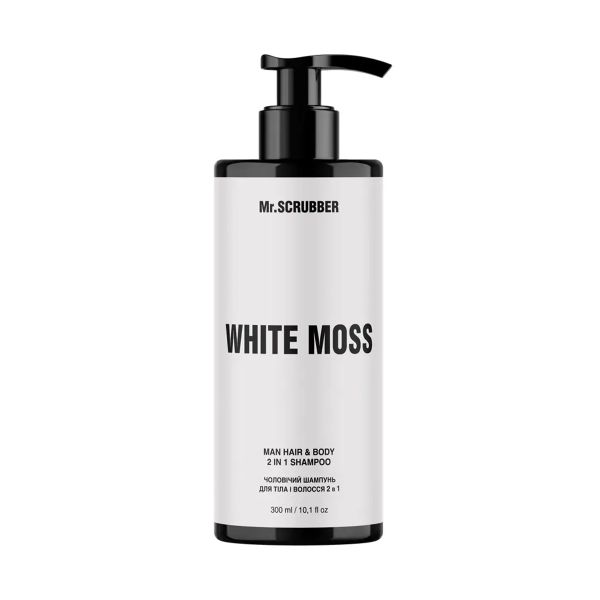 Шампунь для тіла і волосся 2 в 1 Mr.Scrubber White Moss Man Hair And Body Shampoo - зображення
