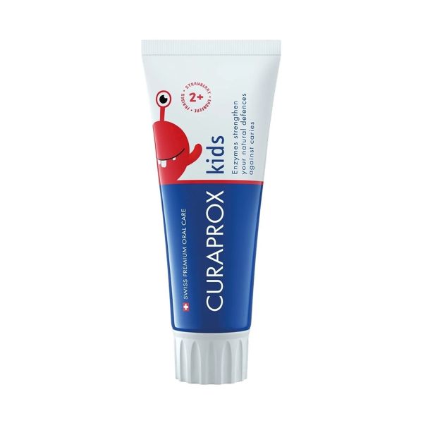 Зубна паста для дітей зі смаком полуниці Curaprox Kids Strawberry Toothpaste - зображення
